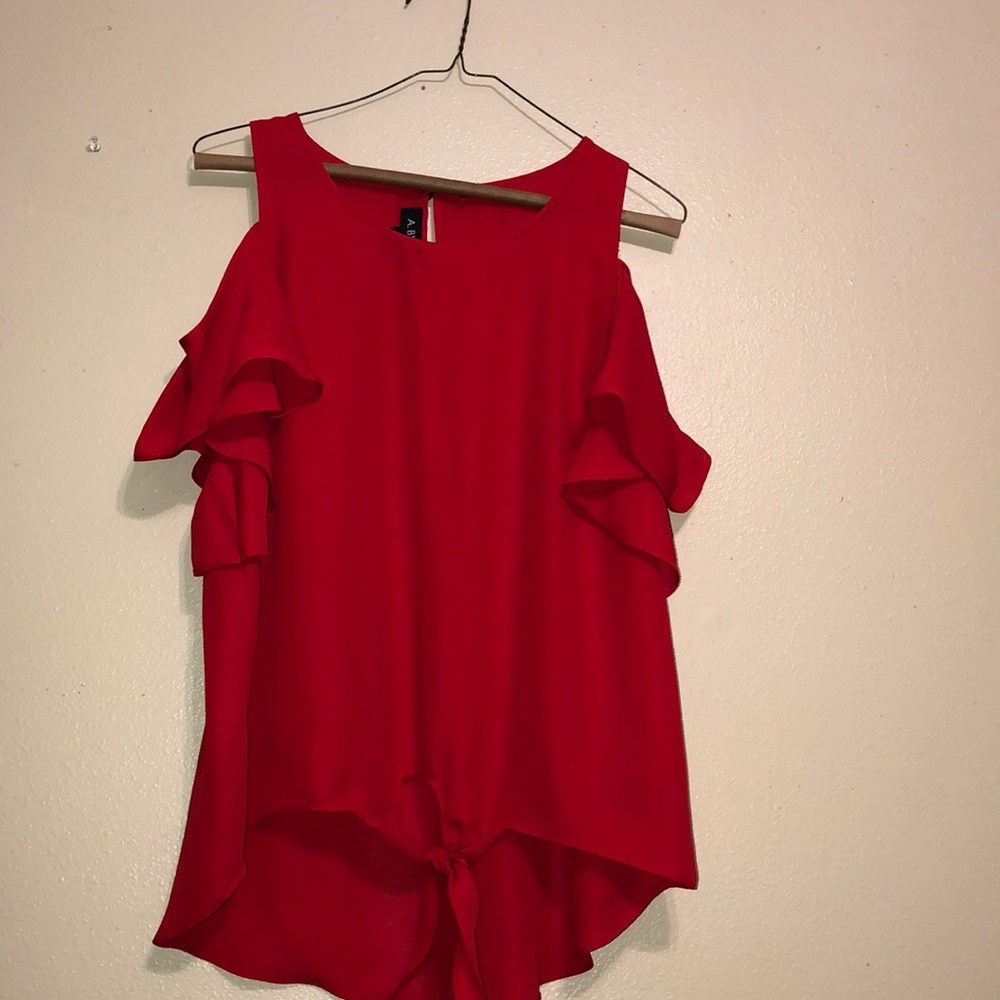 Red blouse